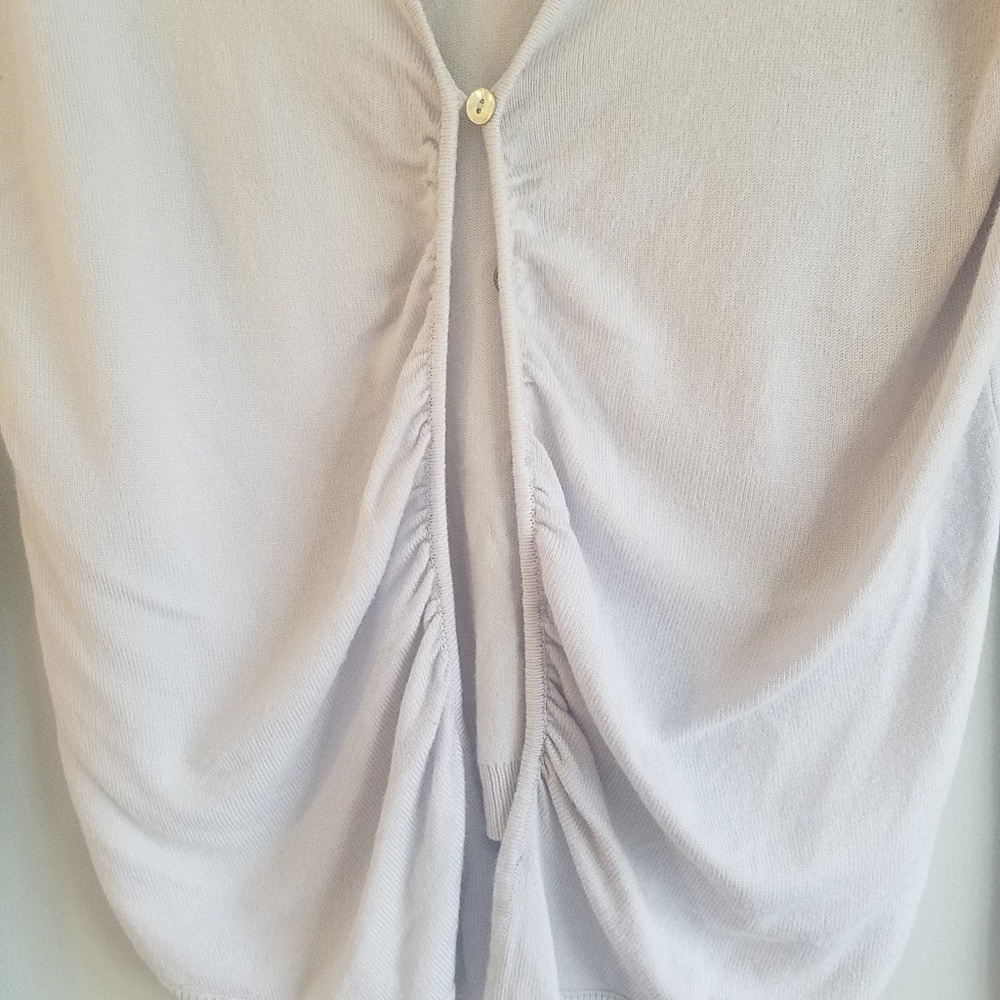 Zara gray ruched cardigan - Picture 2 of 8